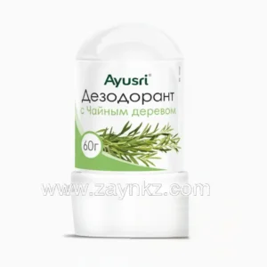 ГЛАВНАЯ ayusri Дезодорант натуральный алунит кристалл Чайное дерево 60 г, унисекс